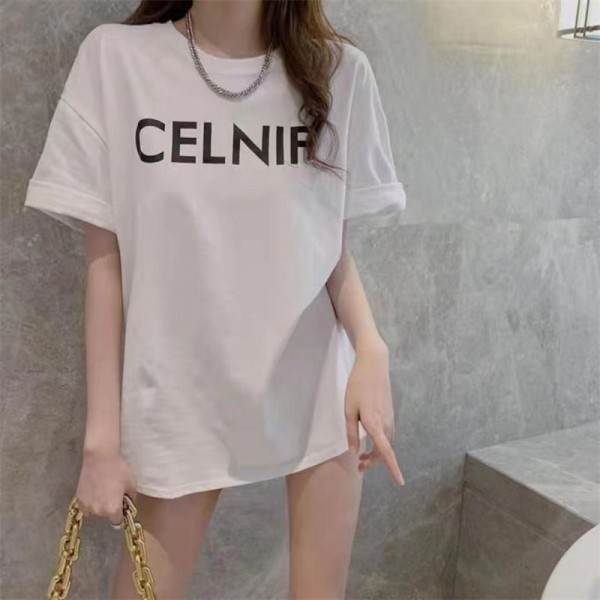 CELINE セリーヌtシャツハイブランド夏ハイブランド半袖tシャツ男女兼用20代 30代40代tシャツ 激安パロディtシャツ ユニセック ブランド