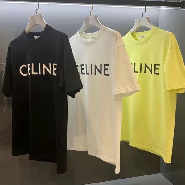 CELINE セリーヌブランドtシャツカットソー コピーブランドtシャツオーバーサイズ韓国 パチモン tシャツ20代 30代40代tシャツ 激安パロディ