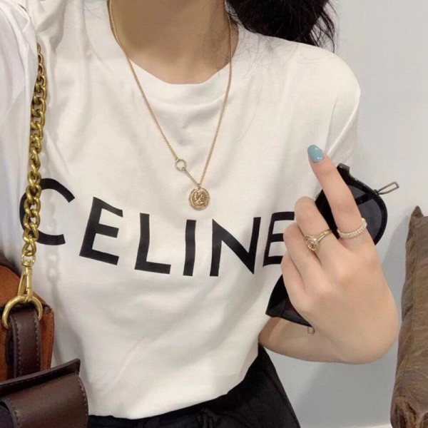 CELINE セリーヌブランドtシャツカットソー コピーブランドtシャツオーバーサイズ韓国 パチモン tシャツ20代 30代40代tシャツ 激安パロディ