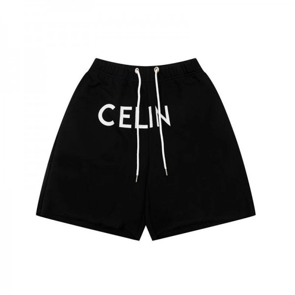 セリーヌハーフパンツ メンズ 冷感 ブランドCeline ドライパンツ 5分丈 接触冷感 クロップドパンツ UVカット 薄手 速乾 涼しい 調整紐 部屋着 おしゃれ 夏服 M - 4XL