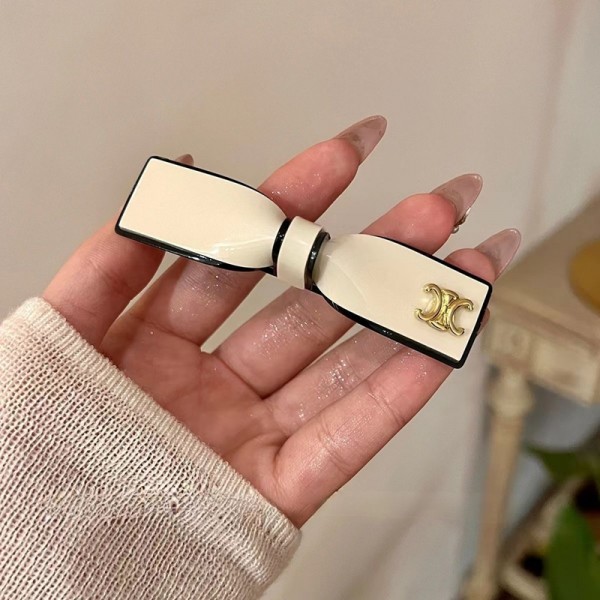 CELINE セリーヌ ブランドヘアピン レディース ブランド可愛い蝶結びヘアグリップ ブランドバナナクリップ 髪アレンジ かわいい バンスグリップ ハイブランド