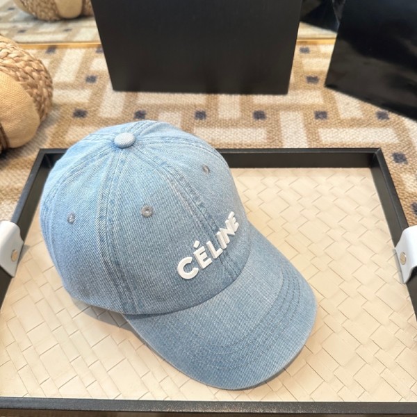 CELINE セリーヌブランド キャップ メンズ レディース デニム帽子 CAP ベースボールキャップ 刺繍ロゴ 調節可能 春 夏 秋 冬 軽量 カジュアル ウォッシュ加工 UVカット 日除け 紫外線対策 おしゃれ 綿100％ フェス 男女兼用