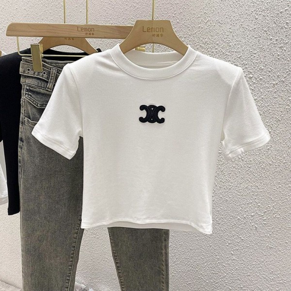 CELINE セリーヌハイブランドキッズ半袖Tシャツ 子供 半袖 丸首 速乾 高通気 抗菌防臭 柔らかい グラフィックプリント ショートスリーブTシャツ 上着 トップス 90-160CM
