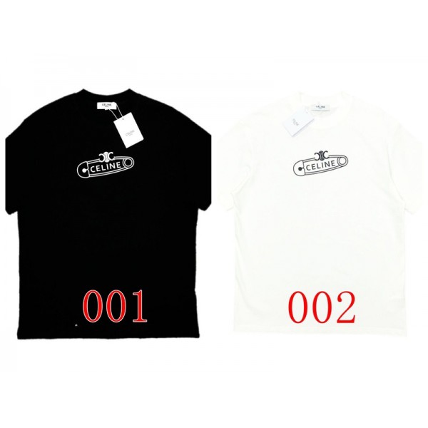 CELINE セリーヌブランド半袖tシャツカットソー コピーtシャツハイブランド夏 韓国風tシャツ20代 30代40代tシャツ 激安パロディ S-4XL