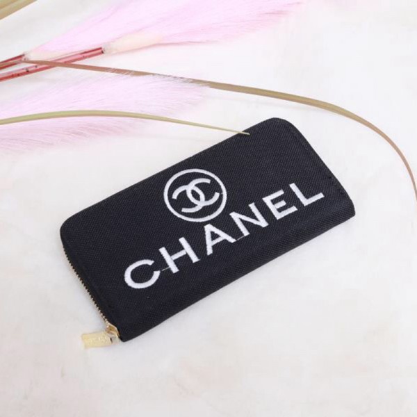 シャネルハイブランド長財布 シンプル豊か色選択ジッパー財布 CHANEL 高品質ジャカードファスナー開閉 ウォレット カード名刺 小物 収納 サイフ 