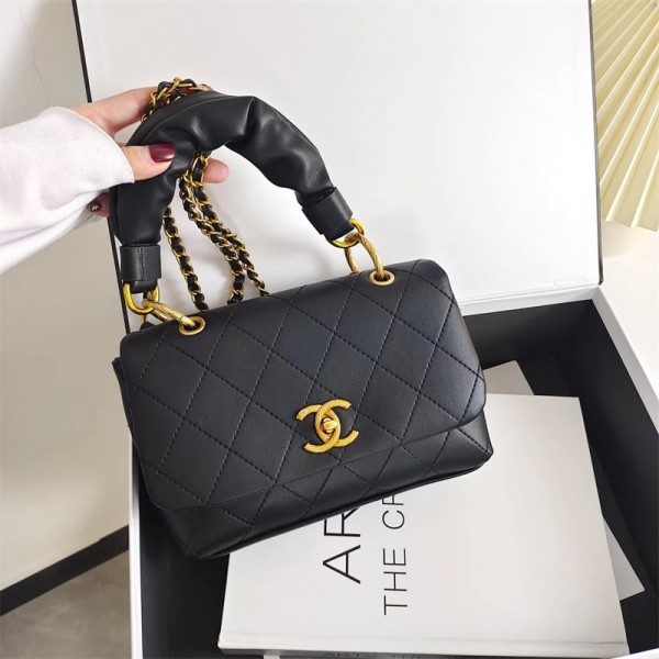 シャネル ブランドハンドバッグレディース おしゃれ 上品 ショルダーバッグ Chanel 定番 菱格レザー 斜め掛けバッグ 精緻 小さい 肩掛けカバン