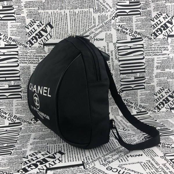 シャネルブランドバックパック シンプル 高品質 ブラック 運動バッグ Chanel ロゴ 耐用 大容量 収納 バッグ 男女兼用 通勤