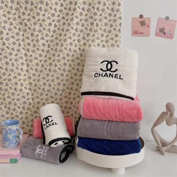 ハイブランドシャネル タオル バスタオル 2点セット CHANEL 毛抜けない 超吸水 バスタオル 厚手 肌触りがよい タオル 洗顔用 シャワー用 男女兼用人気