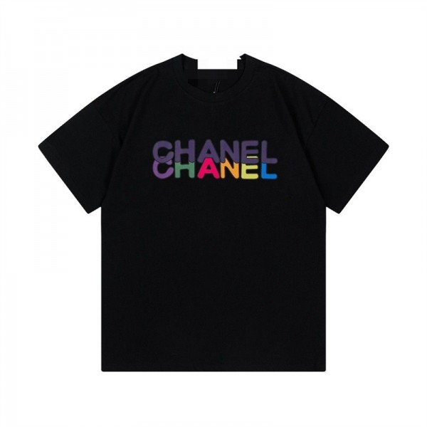 シャネルブランド tシャツ CHANEL 夏 レディースメンズ tシャツ オーバーサイズ ゆったり 半袖 tシャツ 男女 カップルオススメ