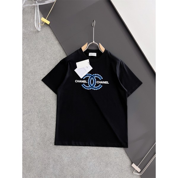 シャネルブランド tシャツChanel レディースメンズ ペアカップル 20代 30代40代 半袖 tシャツ 激安 パロディ tシャツ ブランド 上着トップス