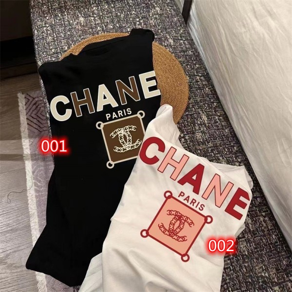 Chanel シャネルtシャツハイブランド夏ハイブランドtシャツ偽物レディースメンズブランドtシャツ上着カジュアル韓国 パチモン tシャツ