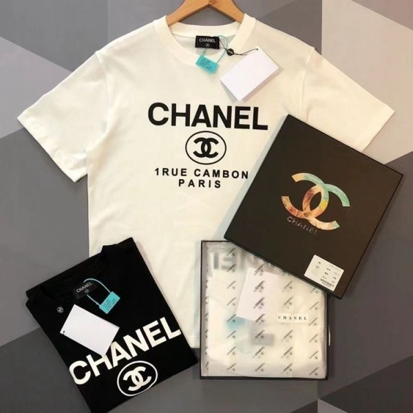 Chanel シャネルtシャツハイブランド夏ブランド半袖tシャツブランドtシャツオーバーサイズブランド 服 コピー 激安屋