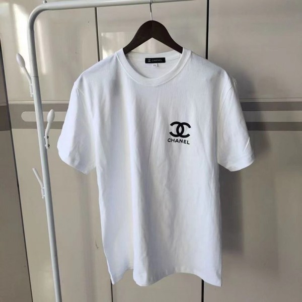 Chanel シャネルブランドtシャツカットソー コピーブランドtシャツオーバーサイズブランドtシャツ高品質Tシャツカットソーペアカップル