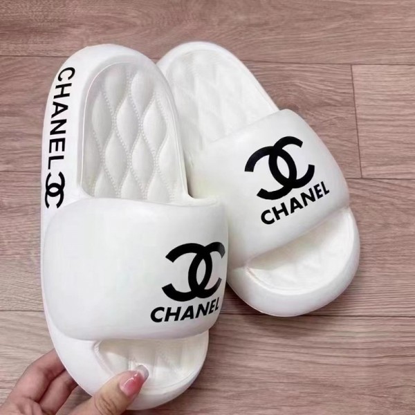 Chanel シャネルブランド スリッパ レディース お出かけ用サンダルファッション室内履き春夏ブランド ミュール  美脚 可愛いブランド ローファースリッパ  2色 23～25.5ｃｍ