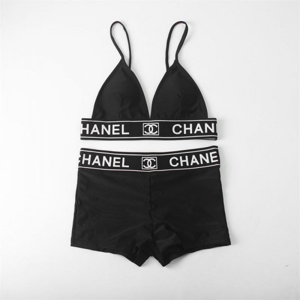 シャネル chanel ブランド ビキニ 水着 ファッション潮流 セクシー 四角ビキニ ホルターネック ビキニ 夏 旅行 海辺 温泉レディース