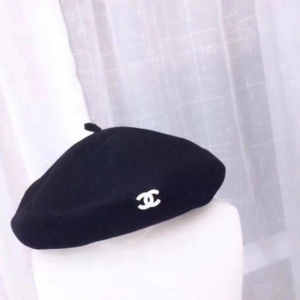 Chanel シャネルベレー帽ブランド春秋ブランド帽子冬ブランドバケットハット女性ブランド帽子ハット小顔効果