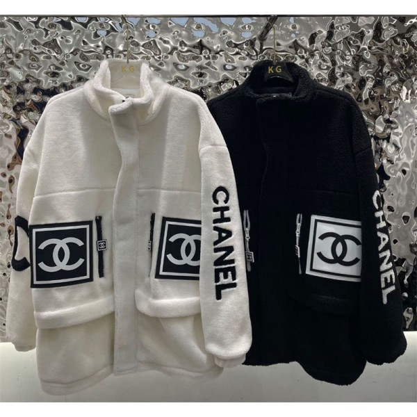 Chanel シャネルブランドもこもこ ボアコート レディース 厚手コート フリース ボアジャケット 防寒 暖かい ボアコート S - L ドロップショルダー アウター ゆったり カジュアル 可愛い 普段着 通勤 秋冬