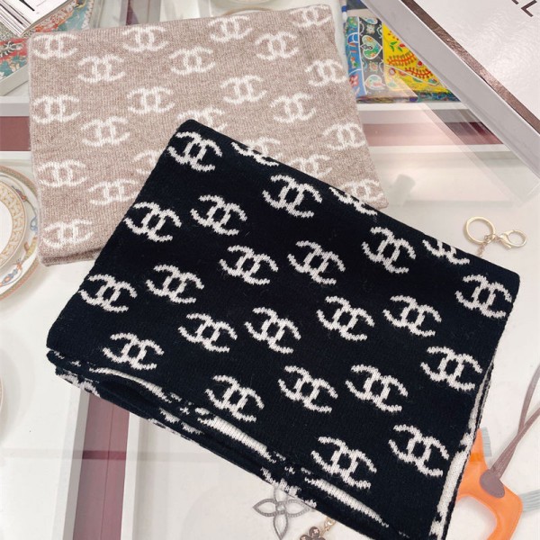 Chanel シャネルマフラーブランドパロディ マフラー レディース 人気  ストール 大判 マフラー ファッション 冬 厚手 両面 使える ギフト学生 誕生日プレゼント 