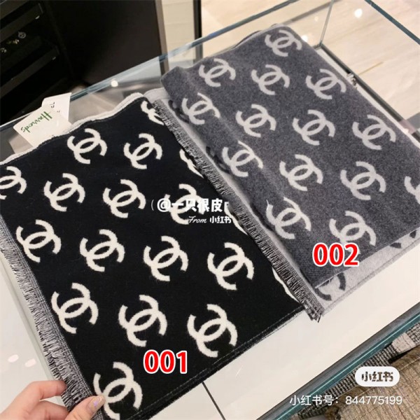Chanel シャネルハイブランド マフラー レディース ストール 大判 秋冬 厚手 ニット 防寒 暖かい  男女兼用 エレガント マフラー バイク ゴルフ 釣りキャンプ 冬用 誕生日 クリスマスプレゼント