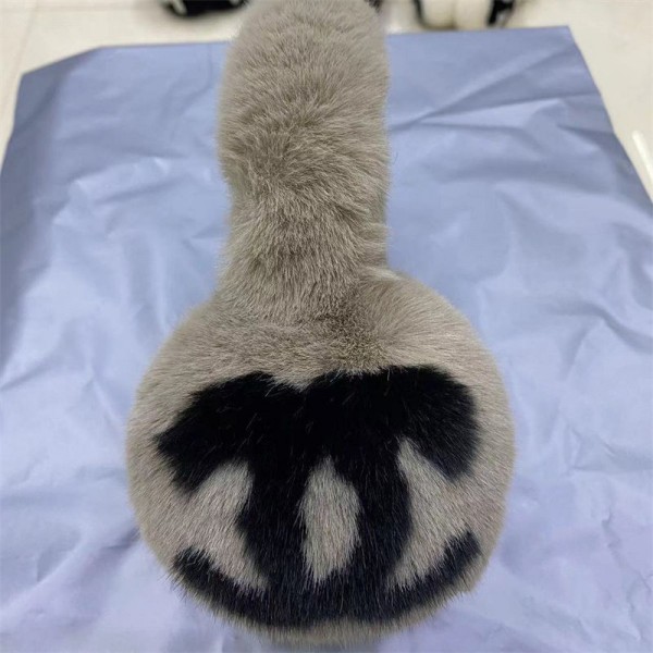シャネルブランド耳当て レディース イヤーマフ 防寒 メンズ chanel イヤーウォーマー フェイクファー ふわふわ 耳カバー 極厚ボア 暖かい 小顔効果 360度折畳み イヤーマフラー 可愛い 防寒対策 フリーサイズ 男女兼用 通勤 通学 旅行