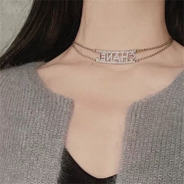 シャネル ブランド ネックレス レディース アクセサリー ブランド CHANEL アウトレット ペンダント 個性 キラキラダイヤモンド 流行り