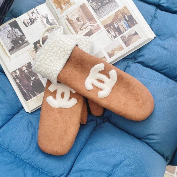 Chanel ハイブランド 手袋 レディース 防寒 シャネル 秋冬 暖かい てぶくろ グローブ 女性冬用手袋 可愛い 裏起毛 手袋 自転車 バイク アウトドア 通勤通学 旅行手袋 誕生日 クリスマス プレセント 冬小物