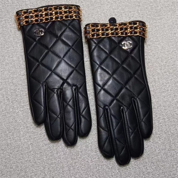 シャネル レザーグローブ レディース Chanel ブランド 手袋 革 皮てぶくろ 運転用手袋 冬 ドライビンググローブ タッチパネル バイク 防寒 暖かい プレゼント ギフトにもお勧め 耐用性