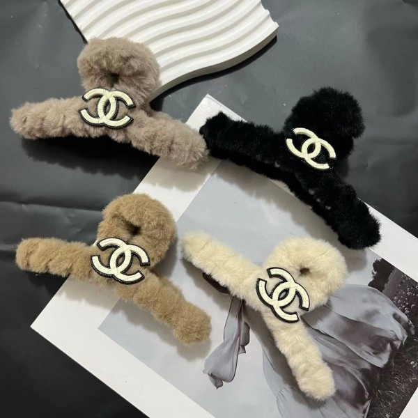 Chanel シャネル ブランド ヘアクリップ 4色 大きめ もふもふ しっかりとまる 濃密な髪も使用でき ヘアアクセサリー 大人 おしゃれ シンプル 可愛い 通勤 出掛け プレゼント