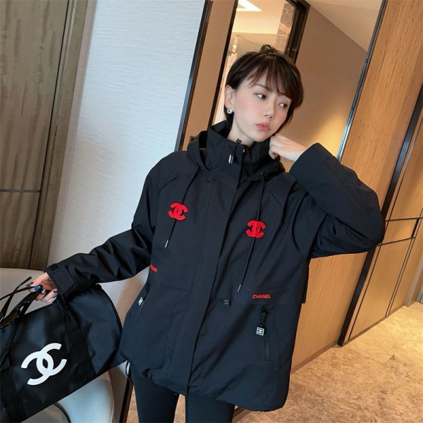 Chanel シャネルブランドレディース ジャケット 3way 防風 防水性 アウトドアジャケット 裏起毛 厚手 フード付き 防寒着 釣り 登山 キャンプ カジュアル 多機能 耐摩耗 バイク用 秋 冬 春