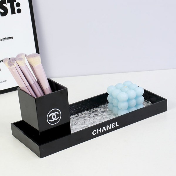シャネル 収納ボックス 積み重ね可能 引き出し Chanel ブランド卓上収納 メイクボックス 防塵 防水 コスメ収納 小物/化粧品入れ レディース 女の子のギフト プレゼント 多層 小物デスクトップ収納