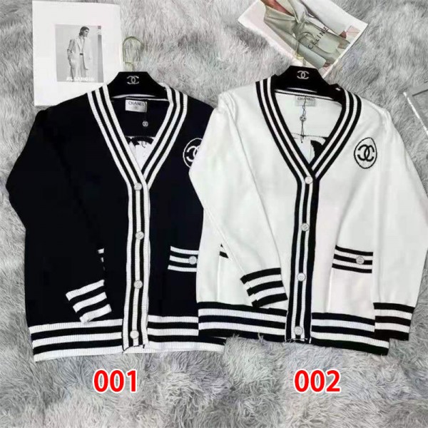 Chanel シャネルブランドニットカーディガン 女子 制服 カットソー スクールセーター Vネック 学生 通学 スクールニットカーディガン 韓国 ゆったり レディース 通勤 春秋冬 S - XL