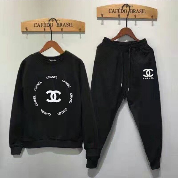 Chanel シャネルブランドパーカーメンズ 上下セット KENZO ジャージ 秋服長袖です 上下2点セット 大きいサイズ パンツ セットアップ スウェット S - 3XL メンズ ジャージ メンズ 上下セット 長袖おしゃれ 快適人気 男女兼用