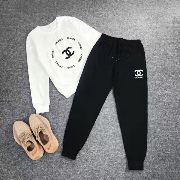 Chanel シャネルブランドパーカーメンズ 上下セット KENZO ジャージ 秋服長袖です 上下2点セット 大きいサイズ パンツ セットアップ スウェット S - 3XL メンズ ジャージ メンズ 上下セット 長袖おしゃれ 快適人気 男女兼用
