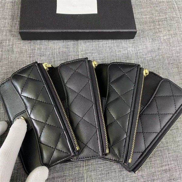 Chanel シャネル財布 レディース ハイブランド財布 コンパクト財布 カード収納 小さい財布 女性 ミニ キルティング 人気 ブランド 可愛い 薄型 財布 さいふ 使いやすい 大容量 小銭入れあり 