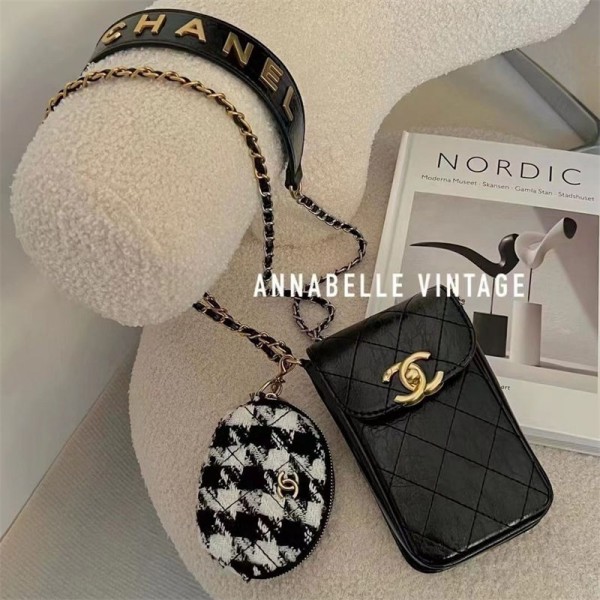 Chanel シャネルブランドスマホショルダー スマホポーチ スマホポシェット レディース ショルダーバッグ サコッシュ バッグ 携帯ポーチ 斜めがけ 小さめ ミニ 軽量 縦型 かわいい おしゃれ