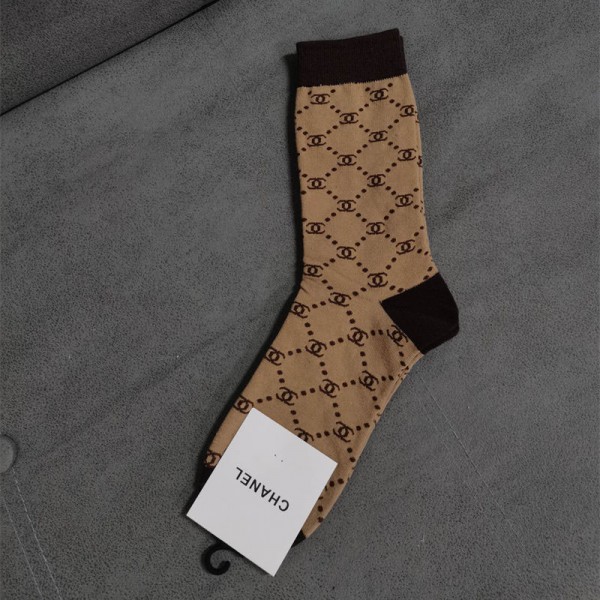 Chanel シャネルブランド ストッキング 大人気コットン 靴下 メンズ 通気性ブランドミドルソックス 高品質浅口ソックス 女の子好き 韓国