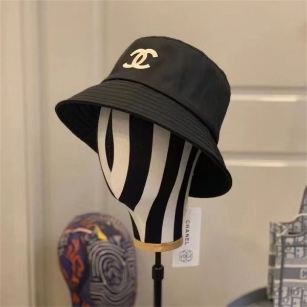 Chanel バケットハット シャネル レディース 帽子 圧倒的な小顔効果 美シルエット 春秋夏 UVカット 柔らかい レディースハット 無刺繍ハット 日焼け帽子