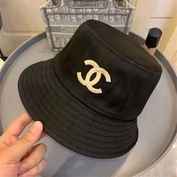 Chanel バケットハット シャネル レディース 帽子 圧倒的な小顔効果 美シルエット 春秋夏 UVカット 柔らかい レディースハット 無刺繍ハット 日焼け帽子