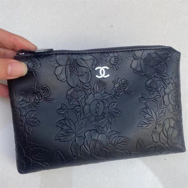 Chanel シャネルハイブランド化粧ポーチ メイクポーチ おしゃれ コスメポーチ 機能的 大容量 防水 小物入れ 軽量 防水 出張 旅行 化粧バッグ ポーチ レディー