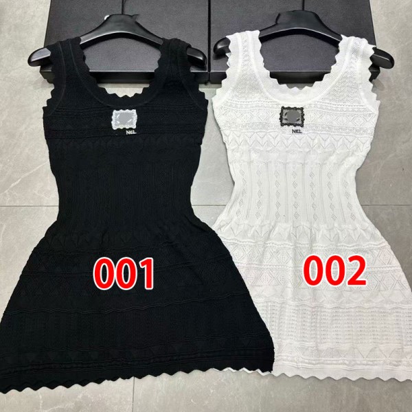 Chanel シャネルブランド キャミワンピース インナーワンピース 重ね着 タンクワンピース ロングワンピース S - L キャミソール ロングタンクトップ 部屋着 ハーフスリップ ロングスリップ 四季適用