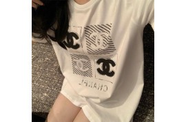シャネル半袖Tシャツ オフホワイトスポーツウェア ブランドDior 韓国サングラス