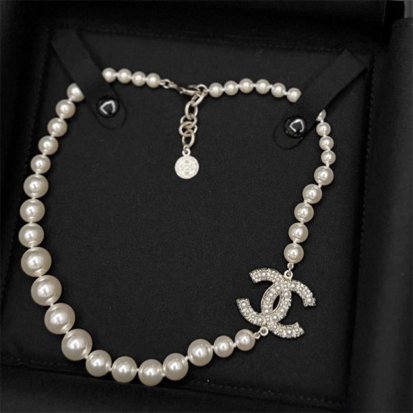 シャネルパールネックレス ココマーク ロング ネックレス ブランド Chanel 真珠 結婚式 ネックレス レディース 人気 おしゃれ パーティー 披露宴 アクセサリー 長さ 調整可能
