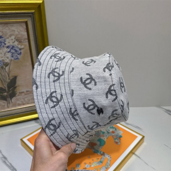 Chanel シャネルブランドデニムハット ブルーハット バケットハット 帽子 おしゃれ レディース メンズ ファッション カジュアル おしゃれ 調節可能 男女