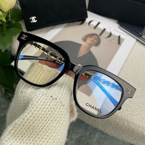 Chanel シャネルブランドブルーライトカット メガネ ブルーライト めがね 紫外線カット UVカット 眼鏡 度なし おしゃれ pcメガネ パソコン用メガネ 伊達メガネ メンズ レディース 男女兼用 軽量