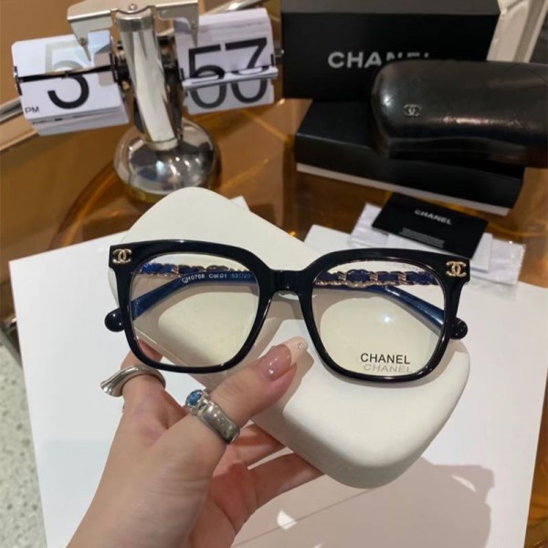 Chanel シャネルブランドブルーライトカット メガネ ブルーライト めがね 紫外線カット UVカット 眼鏡 度なし おしゃれ pcメガネ パソコン用メガネ 伊達メガネ メンズ レディース 男女兼用 軽量