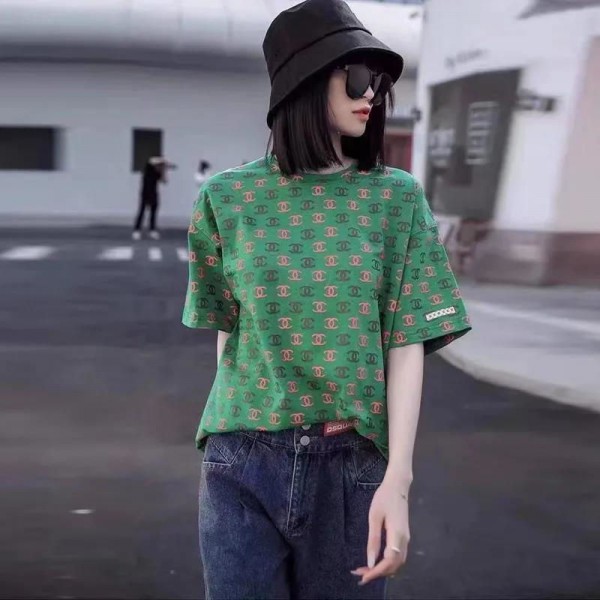 Chanel シャネルブランドtシャツカットソー コピーブランド半袖tシャツブランドtシャツオーバーサイズブランドtシャツ上着カジュアルM - 3XL