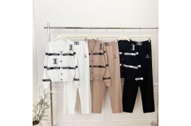 シャネルレディースニット服 モンクレール子供スウェットセット 韓国風