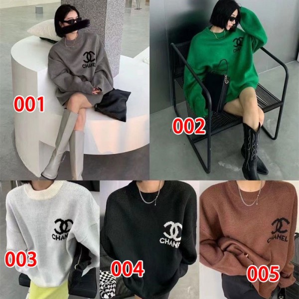 Chanel シャネルブランドセーター レディース ニット 秋 冬 スウェット オーバーサイズ 長袖 トップス  リブニット 厚手 おしゃれ ゆったり 秋服 大きいサイズ おしゃれ ファッション カジュアル 可愛い 韓国 通勤 体型カバー Chanel シャネルブランドセーター レディース ニット 秋 冬 スウェット オーバーサイズ 長袖 トップス  リブニット 厚手 おしゃれ ゆったり 秋服 大きいサイズ おしゃれ ファッション カジュアル 可愛い 韓国 通勤 体型カバー