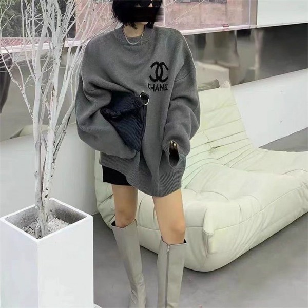 Chanel シャネルブランドセーター レディース ニット 秋 冬 スウェット オーバーサイズ 長袖 トップス  リブニット 厚手 おしゃれ ゆったり 秋服 大きいサイズ おしゃれ ファッション カジュアル 可愛い 韓国 通勤 体型カバー Chanel シャネルブランドセーター レディース ニット 秋 冬 スウェット オーバーサイズ 長袖 トップス  リブニット 厚手 おしゃれ ゆったり 秋服 大きいサイズ おしゃれ ファッション カジュアル 可愛い 韓国 通勤 体型カバー