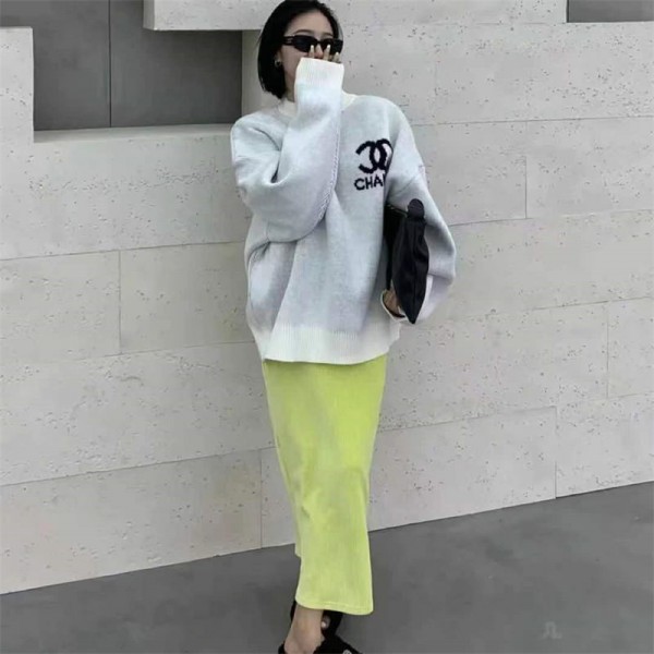 Chanel シャネルブランドセーター レディース ニット 秋 冬 スウェット オーバーサイズ 長袖 トップス  リブニット 厚手 おしゃれ ゆったり 秋服 大きいサイズ おしゃれ ファッション カジュアル 可愛い 韓国 通勤 体型カバー Chanel シャネルブランドセーター レディース ニット 秋 冬 スウェット オーバーサイズ 長袖 トップス  リブニット 厚手 おしゃれ ゆったり 秋服 大きいサイズ おしゃれ ファッション カジュアル 可愛い 韓国 通勤 体型カバー